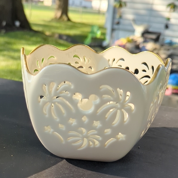 Lenox Disney Fireworks Cut Out Bowl